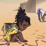 Madamfo Ghana Illustration und Animation